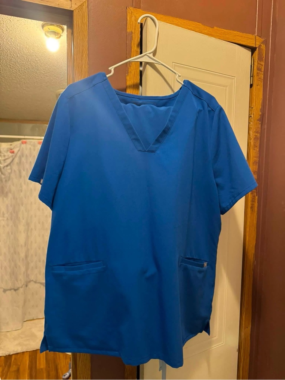 Figs Women's Scrub Top & Joggers - Royal Blue